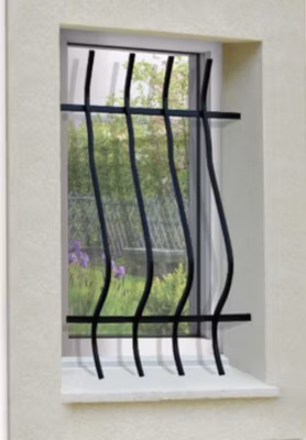 Grille de Defense Galbee pour Fenetre H 45 cm x L 40 cm (côte tableau)