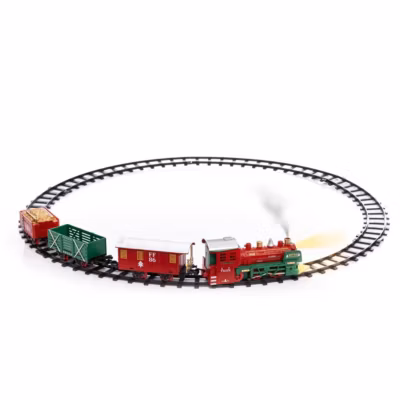 Train de noël à vapeur lumineux 20 pièces musical 1 led – feeric lights & christmas