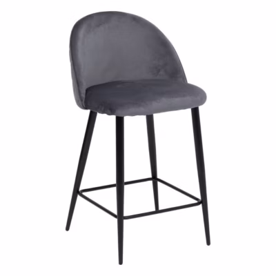 Chaise de bar Slano gris – Atmosphera