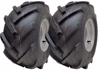 Pneus à centre ouvert 18×9,50-8 pour rotovator à crampons, à 4 goujons, entraxe de 4 pouces (lot de 2)