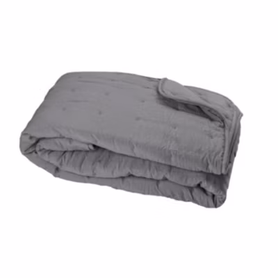 Couvre-Lit en microfibre matelassée (180×240 cm – Ardoise)