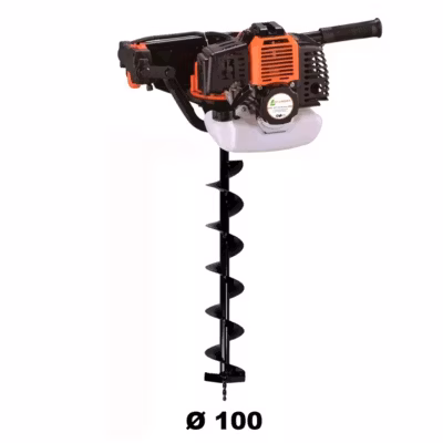 Tarière thermique 52 cm3 – 3 CV + mèche 100 mm – GT GARDEN