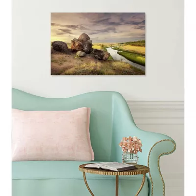Tableau toile XXL en kit Stone Alone 60 x 40 cm – Toile textile sans PVC