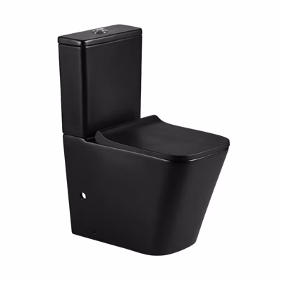 Toilette WC à poser PISA en ceramique noir mat