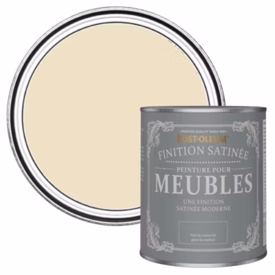 Peinture Beige pour Meubles, Finition Satinée – RUST-OLEUM – Plume 750ml