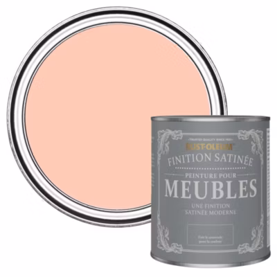 Peinture Rose Corail pour Meubles, Finition Satinée – RUST-OLEUM – Étoile de mer 750ml