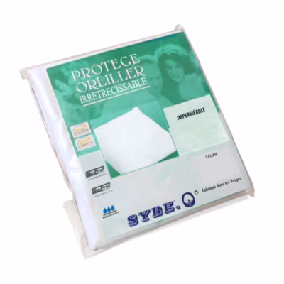 Housse de protection d&rsquo;oreiller imperméable 60×60 cm CELINE Blanc