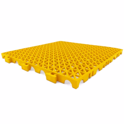 Lot 1.000 dalles PVC renforcé, Jaune, 33x33x2cm (109m²). Sols de garage, stations de lavage auto, passage des véhicules et engins