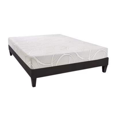 Ensemble Poséidon 140×200 cm Matelas Mousse + Sommier Bois