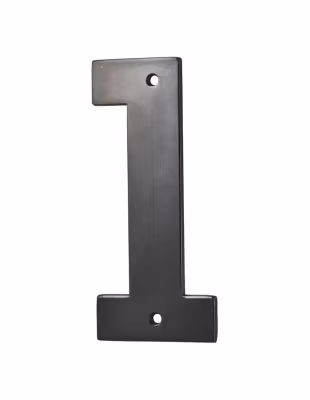 Chiffre 1, à visser, alliage, H.80mm, noir – THIRARD