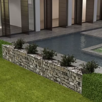 vidaXL Panier de gabion Acier galvanisé 300x30x50 cm