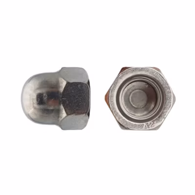 50 Ecrous Borgnes M14 mm – DIN 1587 – Inox A2 – D-Work