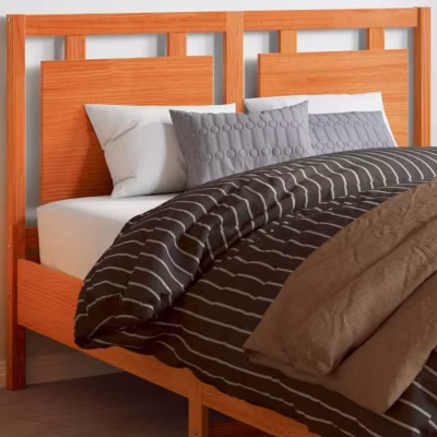 vidaXL Tête de lit cire marron 135 cm bois massif de pin 844210