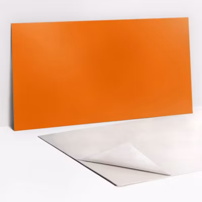 Panneau autocollant Tulup 100×50 cm Couleur orange 1 pcs