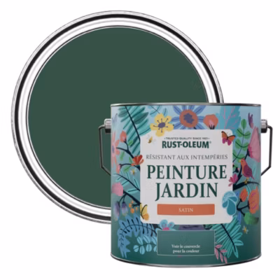 Peinture Verte pour Jardin et terrasse, Finition Satinée – RUST-OLEUM – Pinède 2,5 L