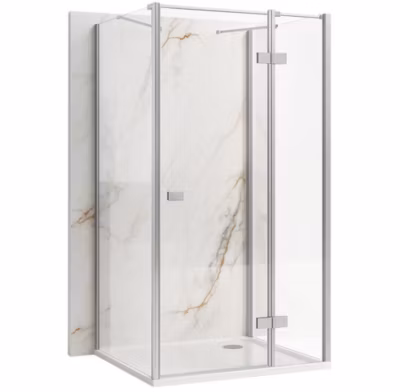 Cabine De Douche D&rsquo;Angle Rea Atlas Chrome 100X100 Left