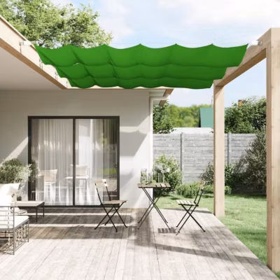vidaXL Auvent Vertical Ecran de Protection Ecran d&rsquo;Intimité de Balcon Auvent de Patio Jardin Extérieur Vert Clair 60×270 cm 148297