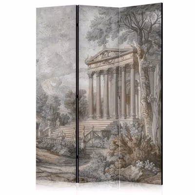 Paravent -Temple grec au milieu d&rsquo;une végétation luxuriante