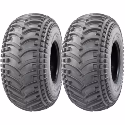 Pneus pour quad 22×11.00-8 Wanda P308 à crampons, à centre ouvert, homologués pour la route (jeu de 2)