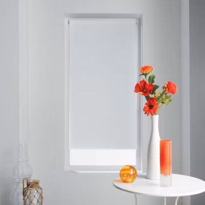 Store Enrouleur Occultant Uni et Coloré (90×180 cm – Blanc)