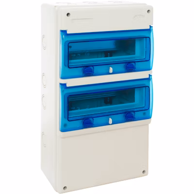1322p Coffret électrique étanche Pour Prises – 2 Rangées De 11 Modules – Ip65 – Solera Indubox