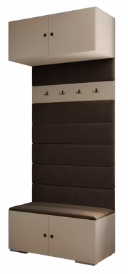 Armoire haute pour le hall  Inova 2 100/47/236,7 (gris/noir)