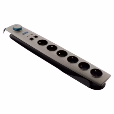 Multiprise parafoudre 6 x16A + USB Otio