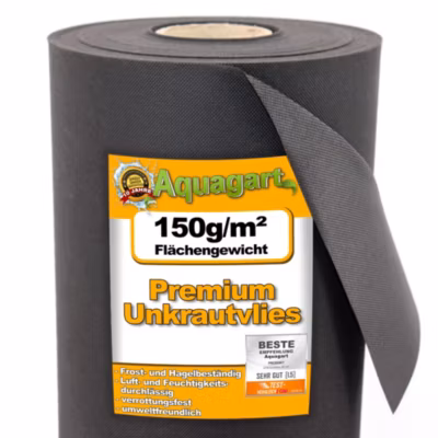 180 m² film de paillage, bâche anti-mauvaises herbes, 150 g / m² 1m Aquagart