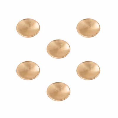 6 Un. poignées de meuble en  laiton satin pour commode – diamètre 40MM