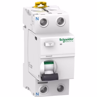 A9r12240 – Interrupteur Différentiel Bipolaire 100ma – 40a – Type Ac – Schneider Acti9 Iid – 2 Modules