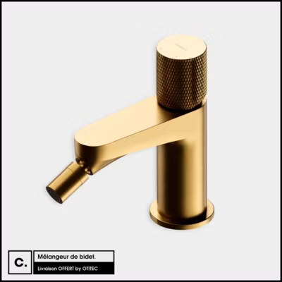 Mélangeur de bidet – CONTOUR – Or Brossé