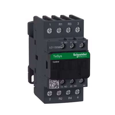 Lc1d258b7 Schneider – Contacteur Tétrapolaire – 2no+2nf – 40a – Bobine 24vca – Vis