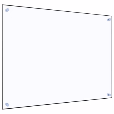 Dosseret de cuisine Transparent 80×60 cm Verre trempé