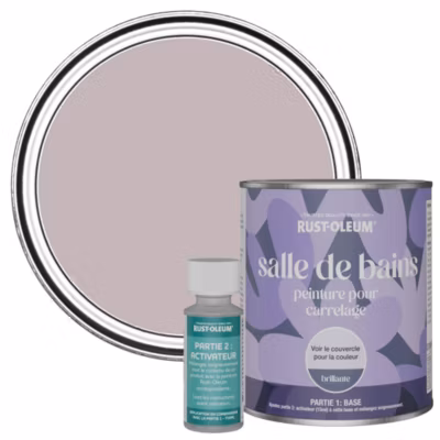 Peinture Violette pour carrelage de Salle de Bain, Brillante – RUST-OLEUM – Lilas 750ml