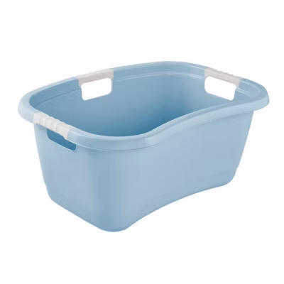 Grande bassine à linge design et ergonomique 50 litres – Bleu