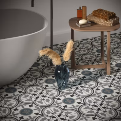 Carrelage Imitation Carreaux De Ciment 20×20 LA VILETTE George Bleu – Les Carreaux de Jean