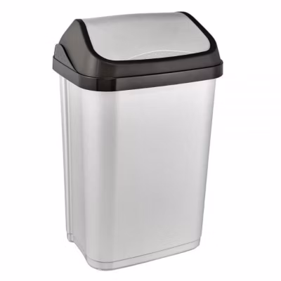 Poubelle en plastique à couvercle basculant 25 litres
