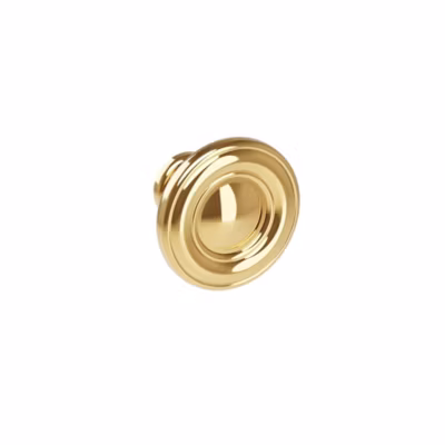 Bouton pour meuble Diamètre 35 en zamac Gold plate