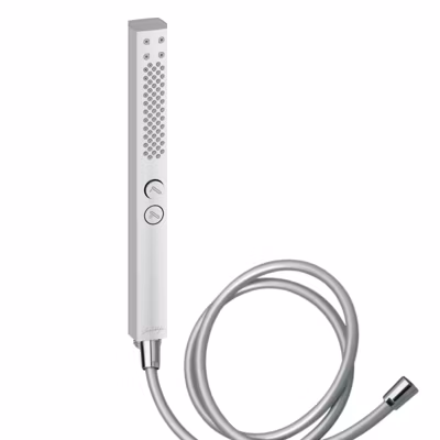 Pommeau de douche JACOB DELAFON Shift+ carré 2 jets chromé + flexible