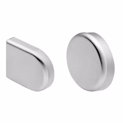 Cache charnière clip pour porte en verre rond – BLUM – CAC84414NM
