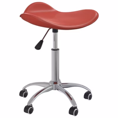 Chaise de bureau Rouge bordeaux Similicuir vidaXL