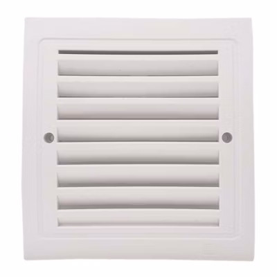 Lot de 1 Grille de ventilation plastique 140×140 mm Blanc