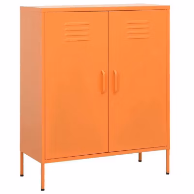 vidaXL Armoire de Rangement Placard Armoire de Stockage Meuble de Rangement Salon Salle de Séjour Intérieur Orange 336165
