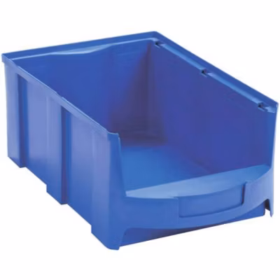 Bac à bec bleu 28 L VISO STAR5B – polypropylène superposable pour atelier et stockage