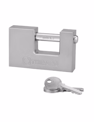 Cadenas à clé Land UNIKEY (achetez-en plusieurs, ouvrez avec la même clé), 94mm, 2 clés – THIRARD
