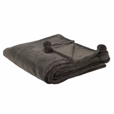 Couverture TERKE 200 x 220 cm Gris foncé
