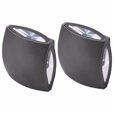 Lot de 2 appliques LED d&rsquo;extérieur RAMAPO Noir