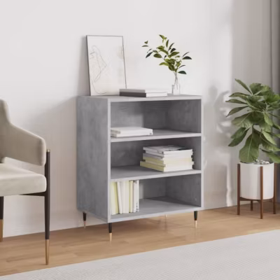 vidaXL Buffet gris béton 57x35x70 cm bois d&rsquo;ingénierie 827128