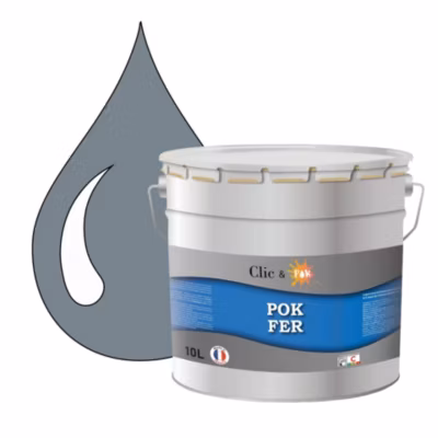 Peinture de Finition Microporeuse Laque Semi-Brillante Fereries – 10L – RAL 7000 – Gris Petit-Gris
