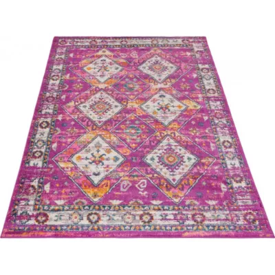 Tapis vintage multicolore intérieur rayé pour salon Dundalk 230×160 CM – Multicolore
